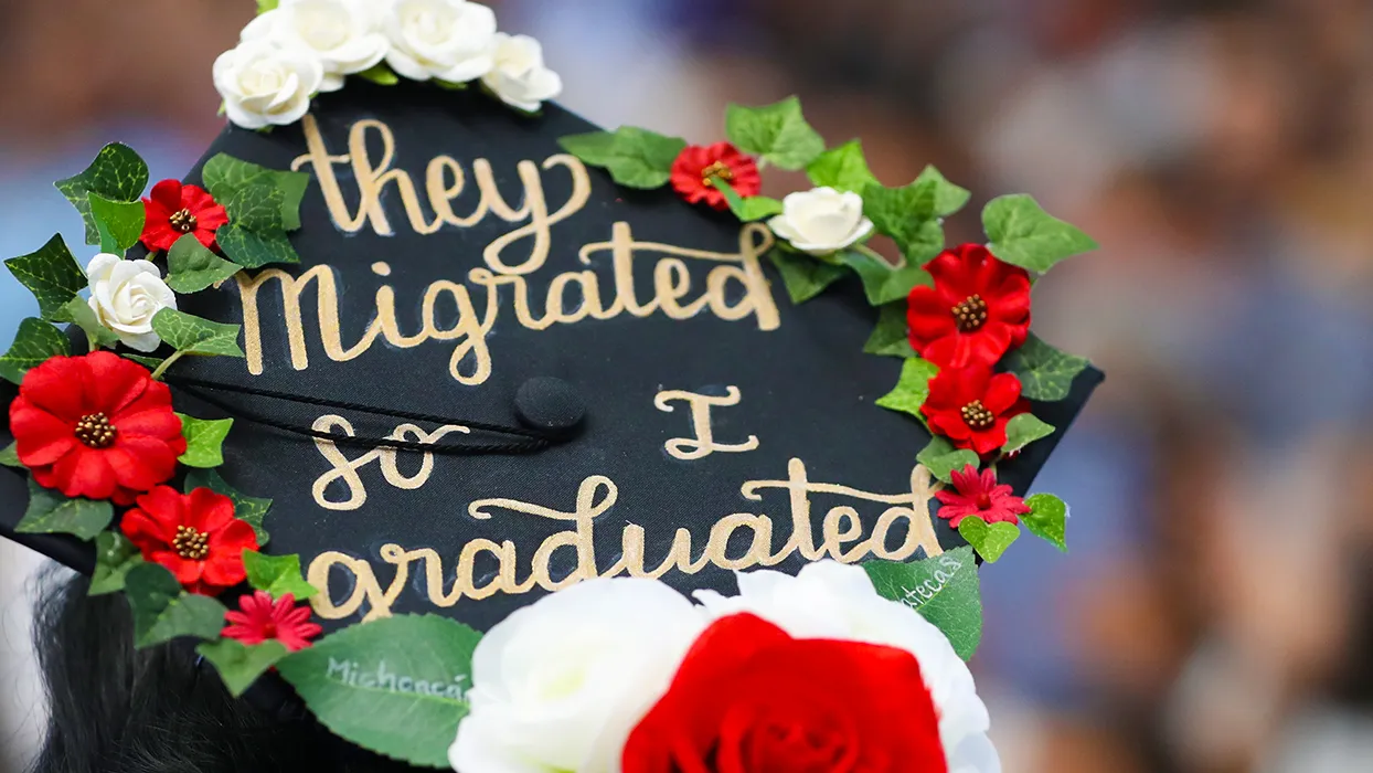 image of decorated graduation cap 