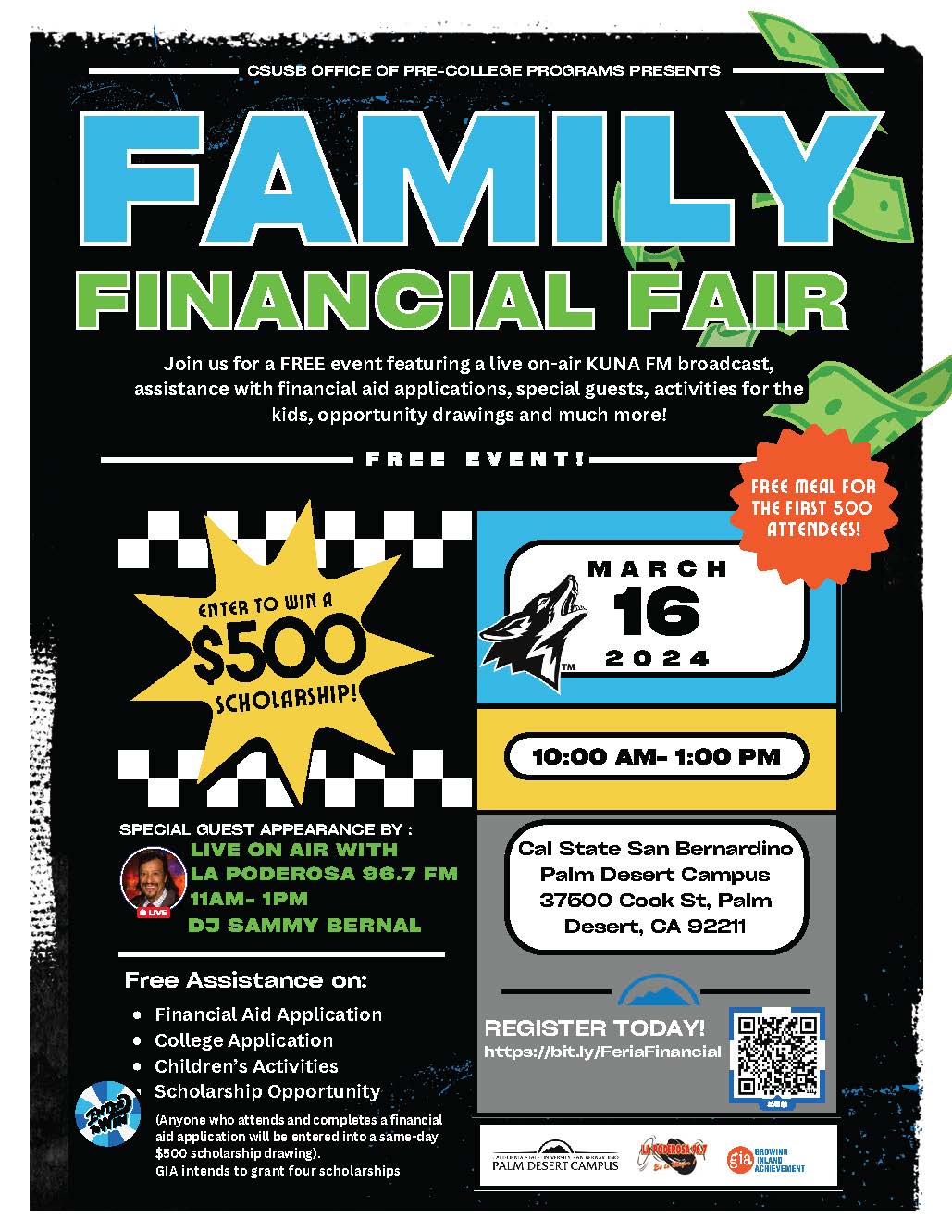 Family Financial Fair flyer
