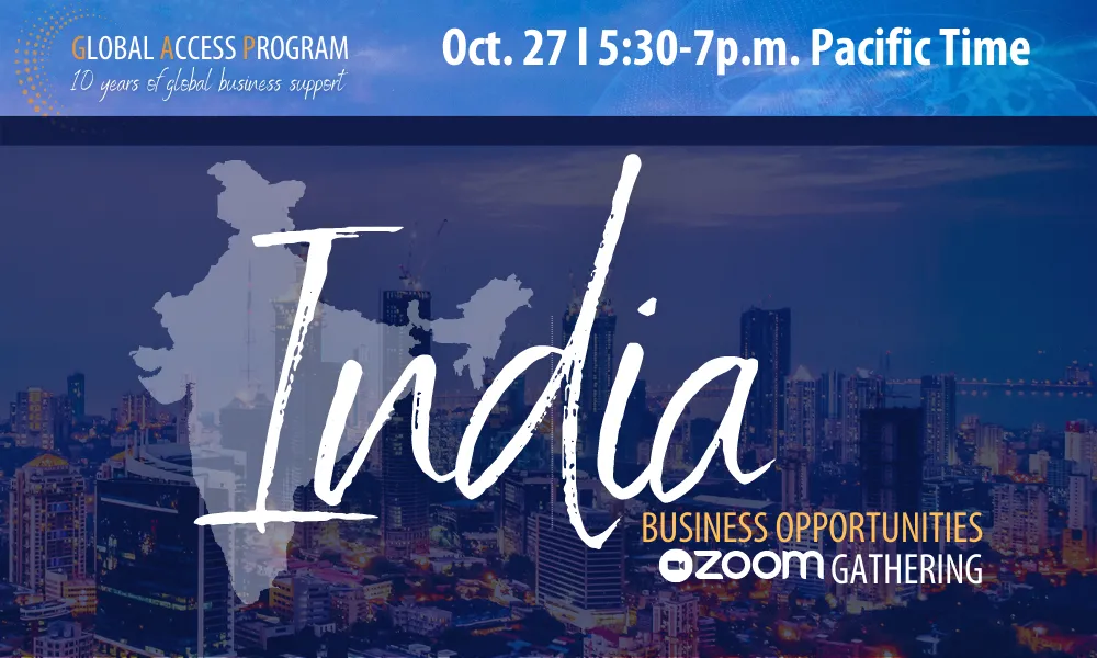 GAP India Business Opportunities Oct 27 530 p.m.