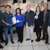 U.S. Rep Norma Torres with members of the CSUSB cybersecurity team