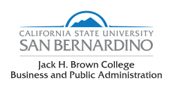 California State University San bernardino, Jack H. Brown College Business & Public Administration