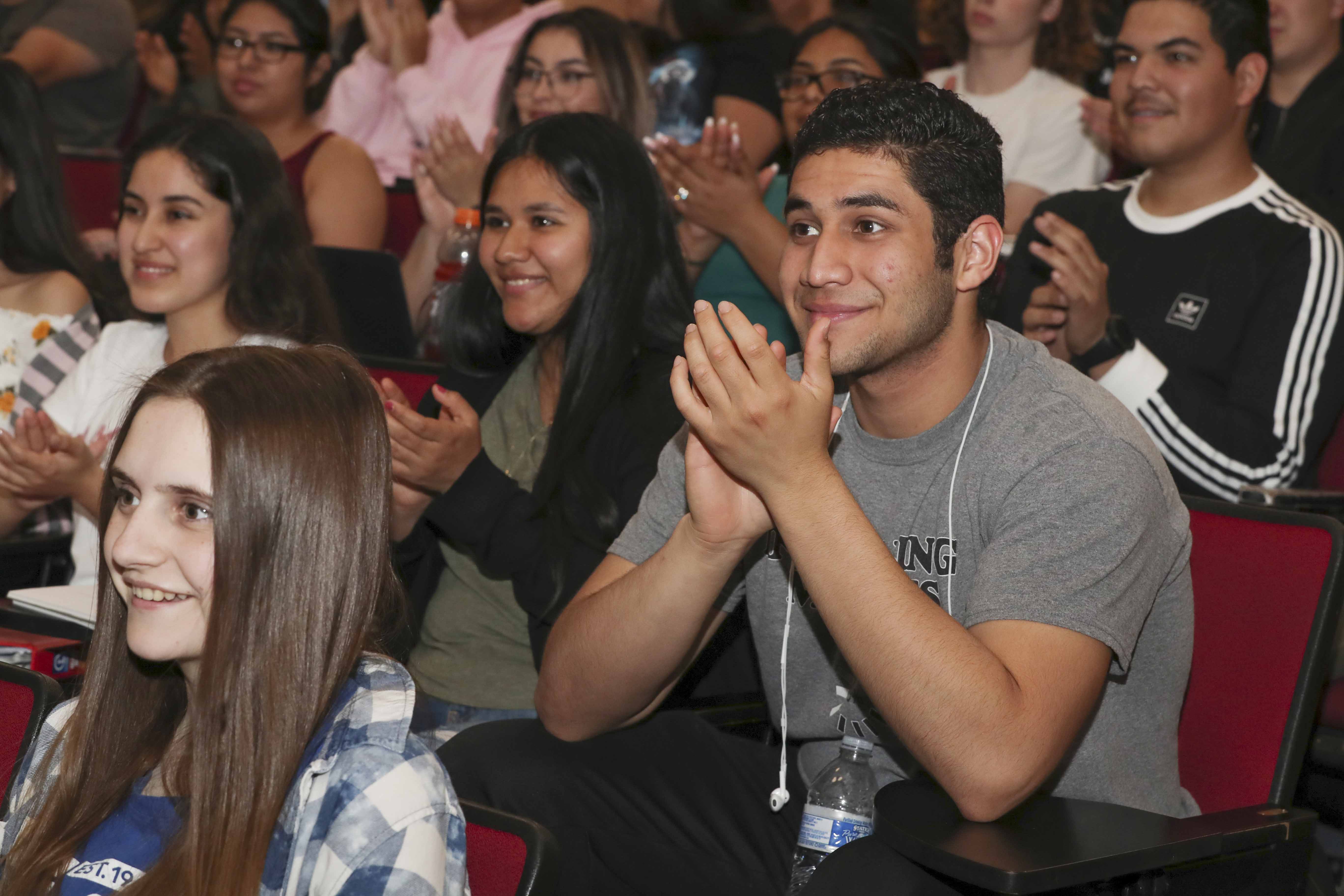 “Kevin is indeed one of the most inspirational and successful educators in the classroom. Do you agree?” Morales asked Grisham’s students, who cheered and applauded their professor. 