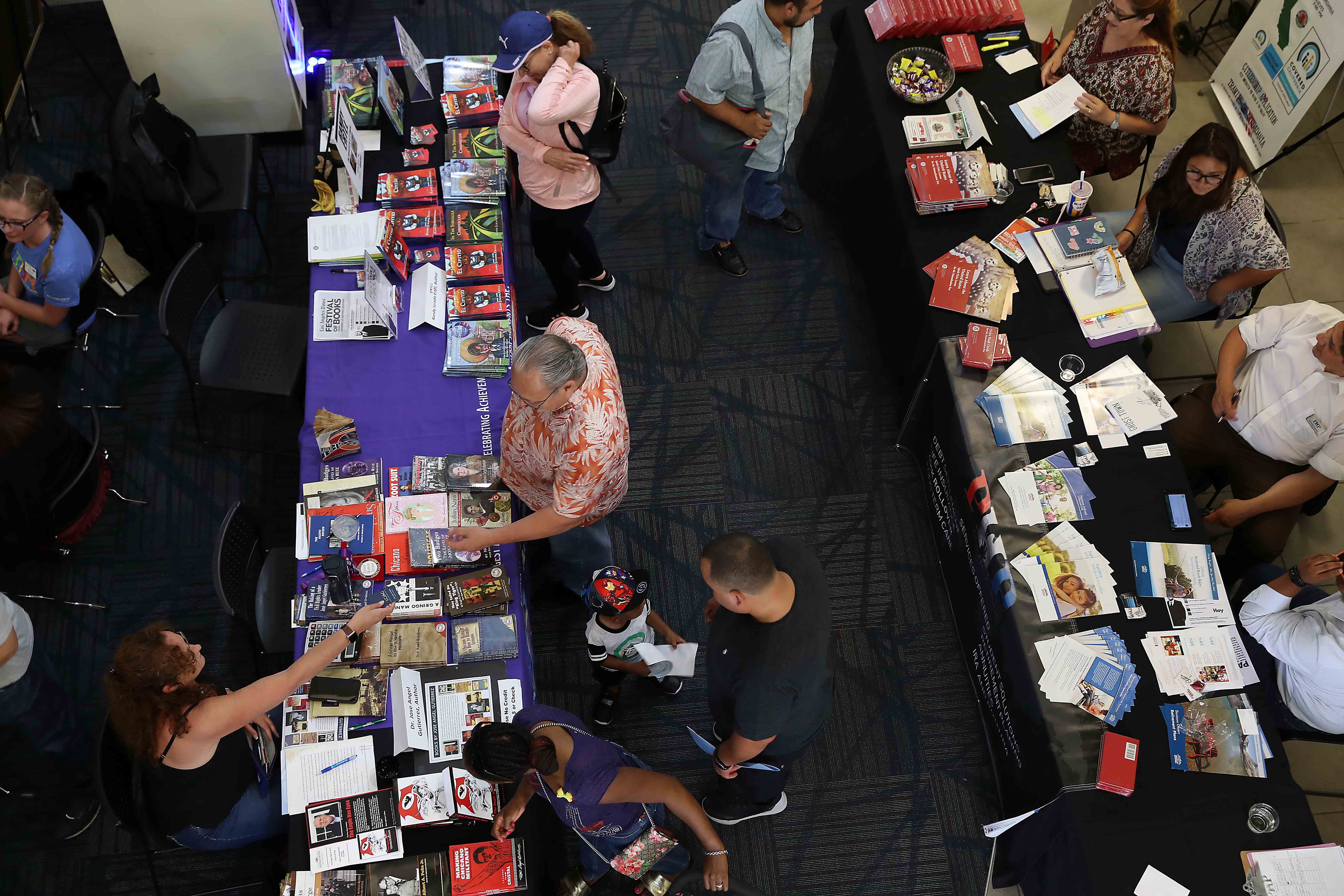 In addition to the book give-away, the festival also featured book readings and dance performances.