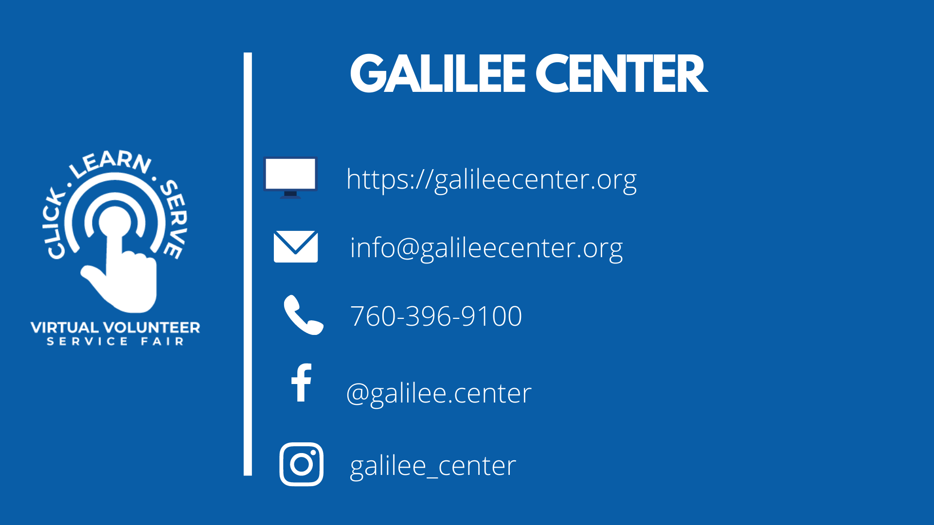 Galilee Center nonprofit video for the Virtual Volunteer Service Fair.
