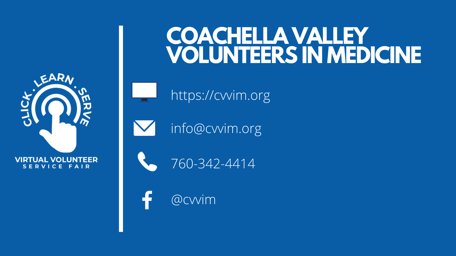 CV Volunteers in Medicine nonprofit video for the Virtual Volunteer Service Fair.