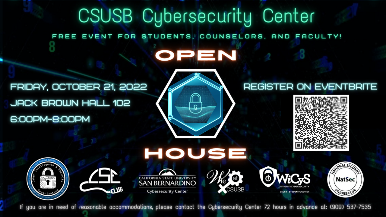 Cybersecurity Center Open House