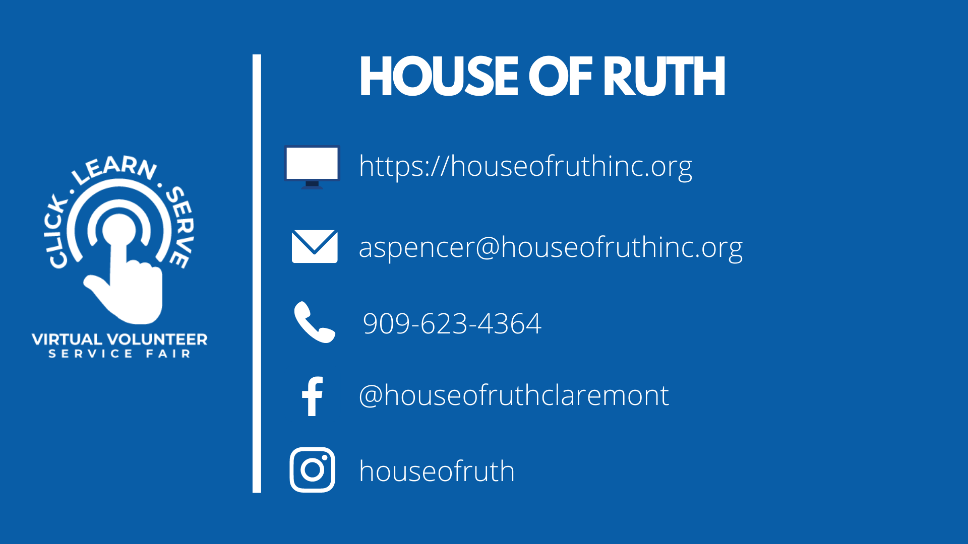 House of Ruth nonprofit video for Virtual Volunteer Service Fair.