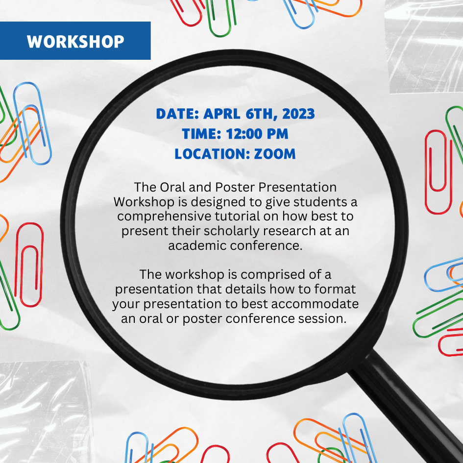 Oral and Poster Presentation Workshop Instagram Post