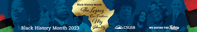 CSUSB Black History Month web graphic
