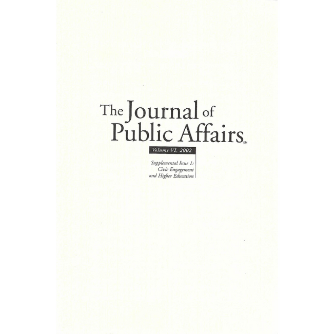 Journal of Public Affairs