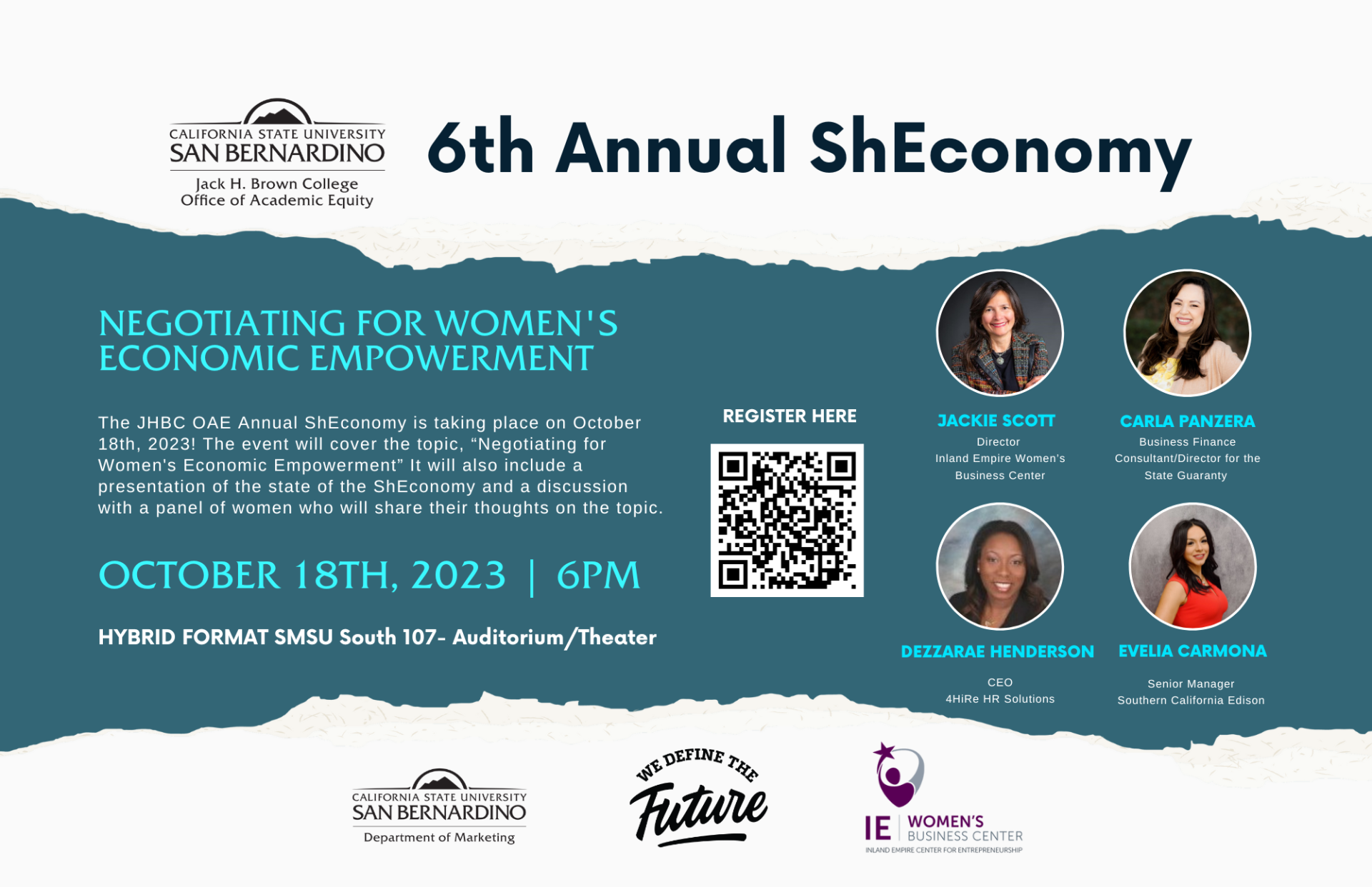 The 6th Annual ShEconomy will take place on October 18th, 2023