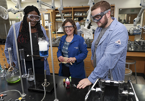 Dr. cousins with students