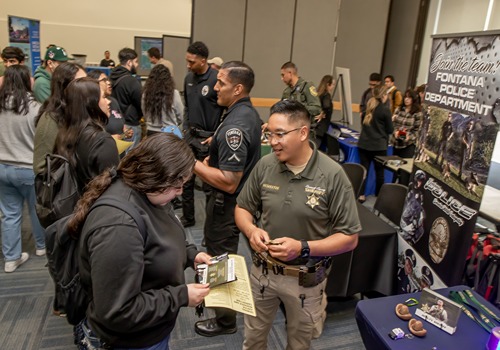 employers at the CJ career fair