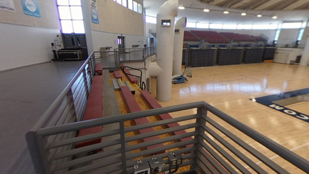 Coussoulis Arena observation deck left side