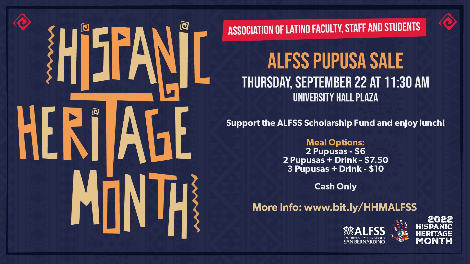 ALFSS Pupusa sale flyer