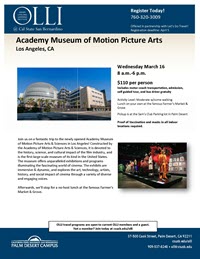 Academy of Motion Picture Arts flyer