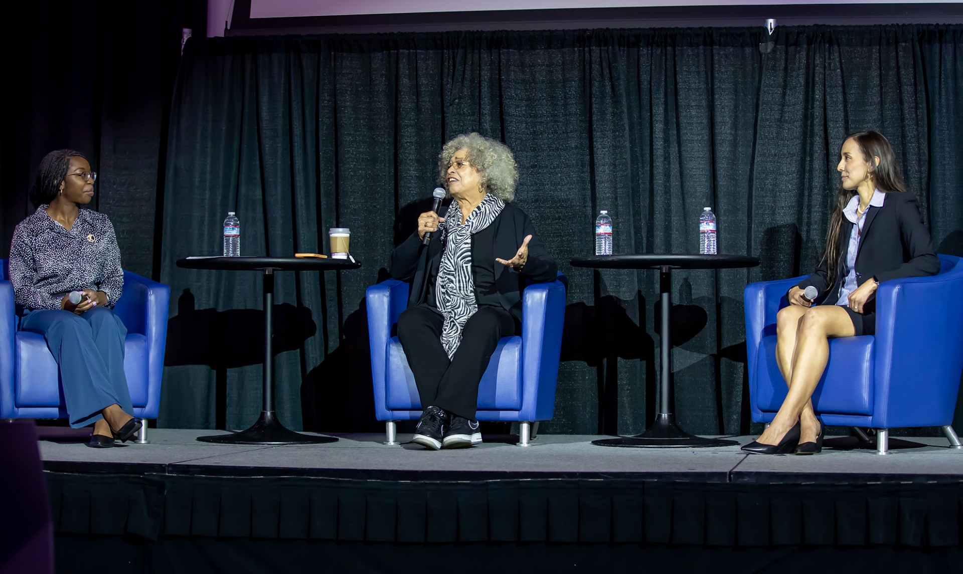 The event was moderated by Angie Otiniano Verissimo, CSUSB associate professor of health science and human ecology, and Alexandra Thambi, biology major and chair of the SMSU board of directors.