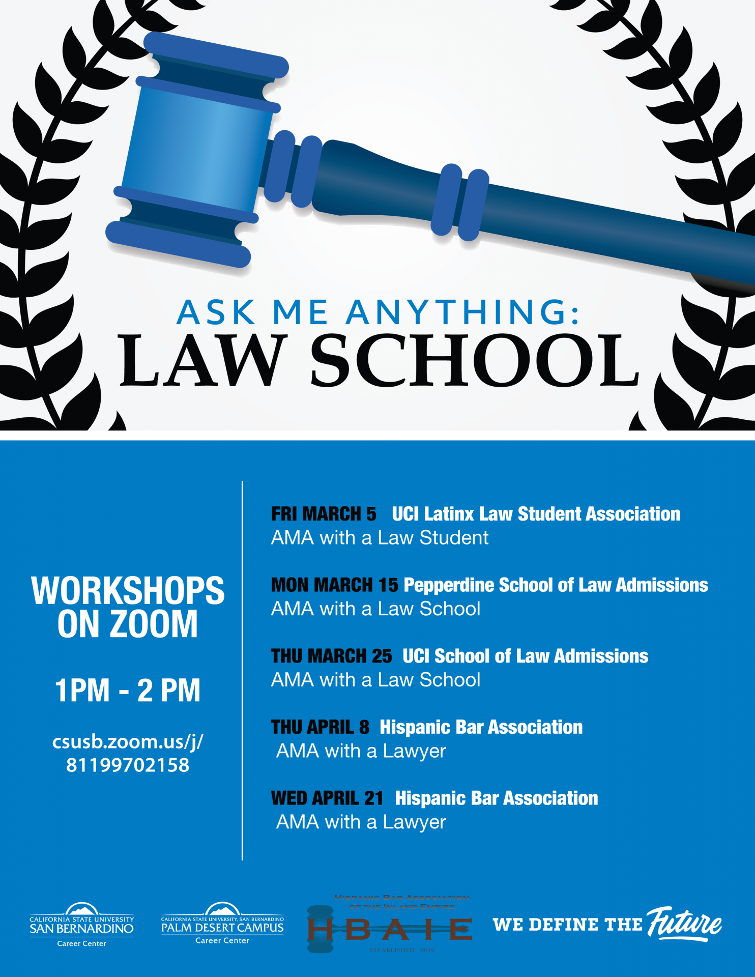 Applying to Law School flier