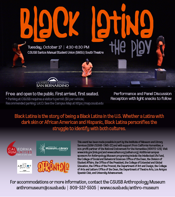 Black Latina The Play event flyer