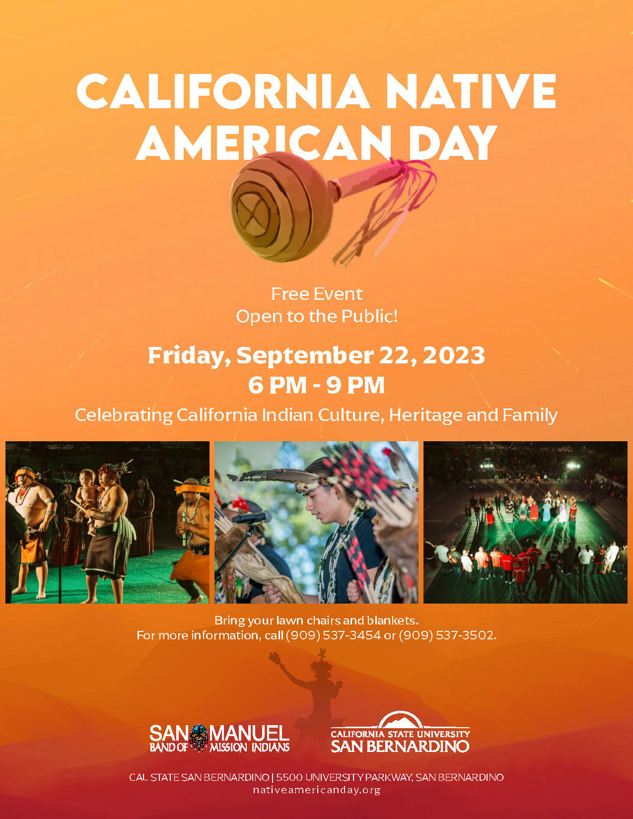 California Native American Day 2022 event flier.