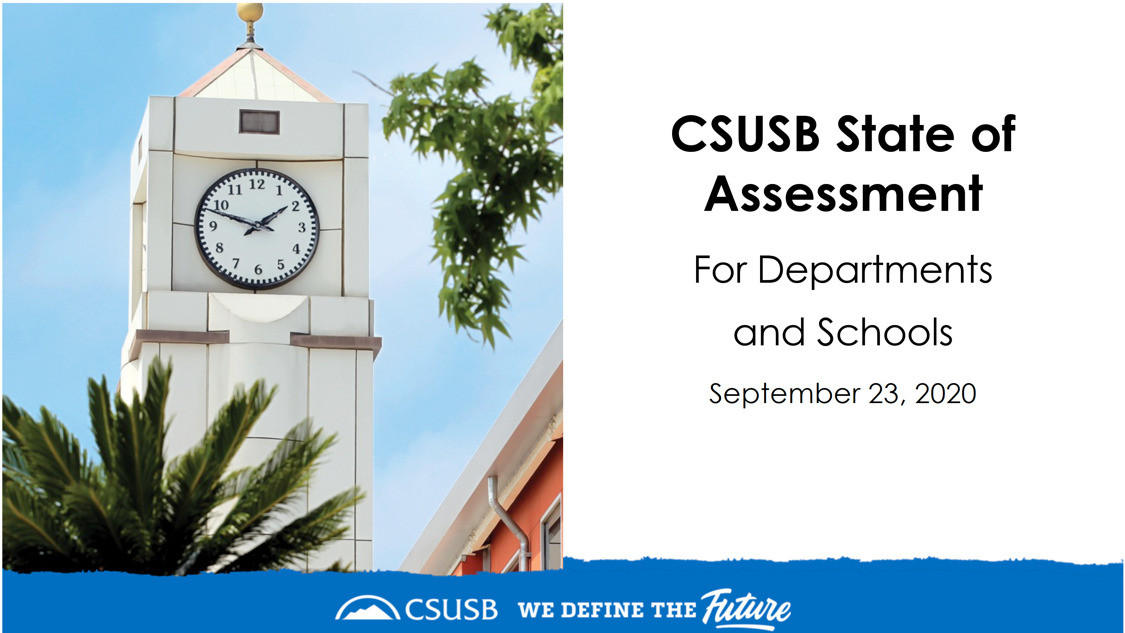 CSUSB State of Assessment