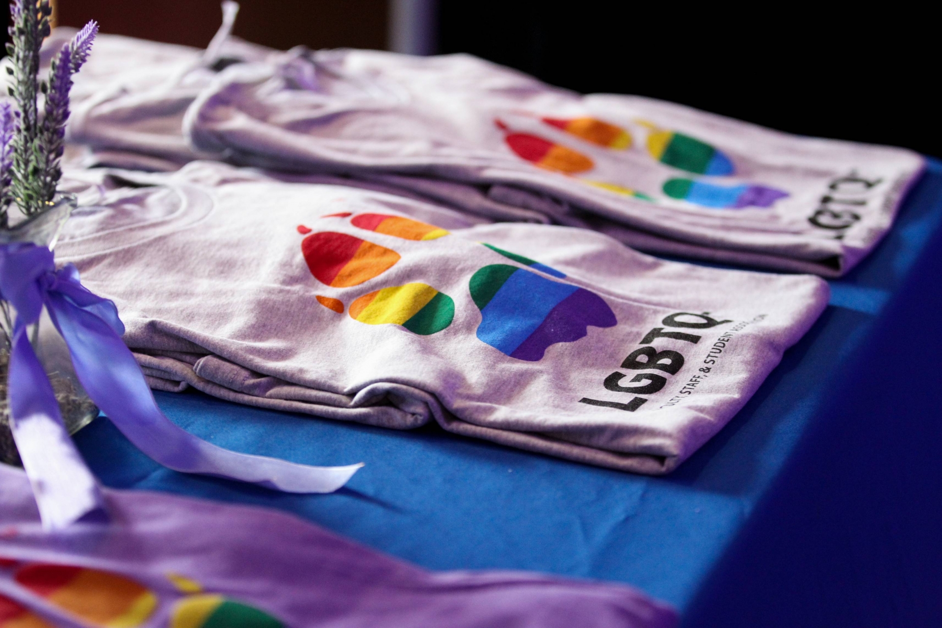 Shirts on a table