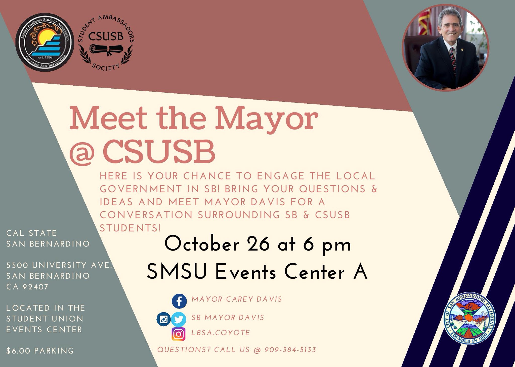 CSUSB hosts ‘Meet the Mayor @CSUSB’ town hall on Oct. 26