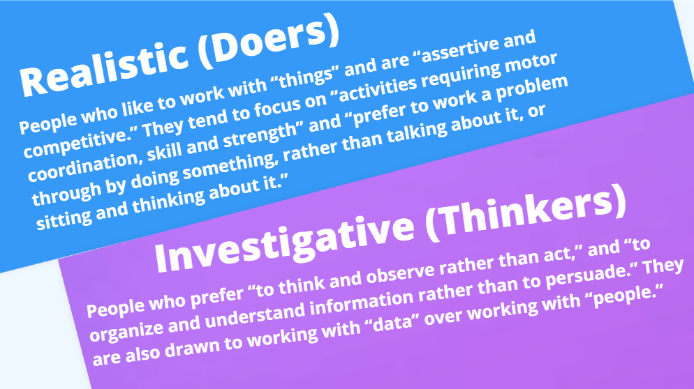 Doers & Thinkers personality