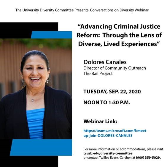 Conversations on Diversity Presents Dolores Canales