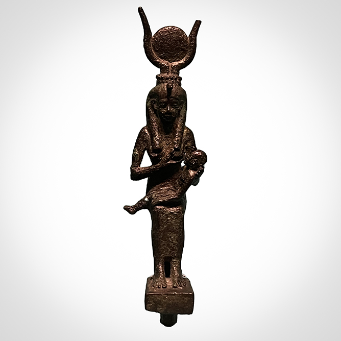 Statuette of Isis and Horus, 664 - 30 BC