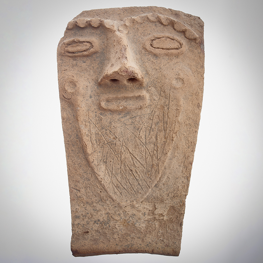 Face Fragment from a Clay Coffin