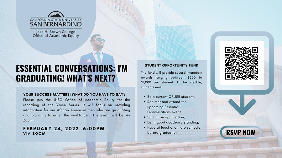 Essential Conversations Student Funds flyer