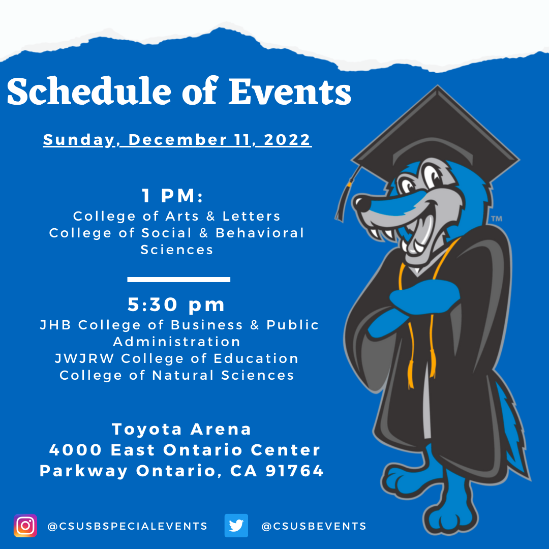 Fall commencement schedule 