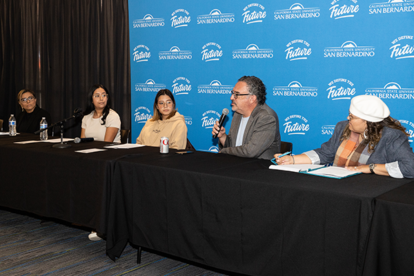 The panel at the First Generation College Celebration