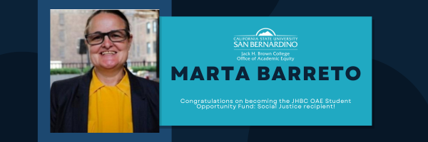 Marta Barreto JHBC OAE Student Opportunity Fund
