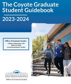 The Coyote Graduate Student Guidbook 2023-2024 cover