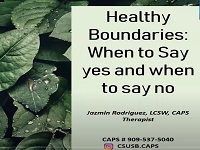 Snipping of Title of Healthy Boundaries