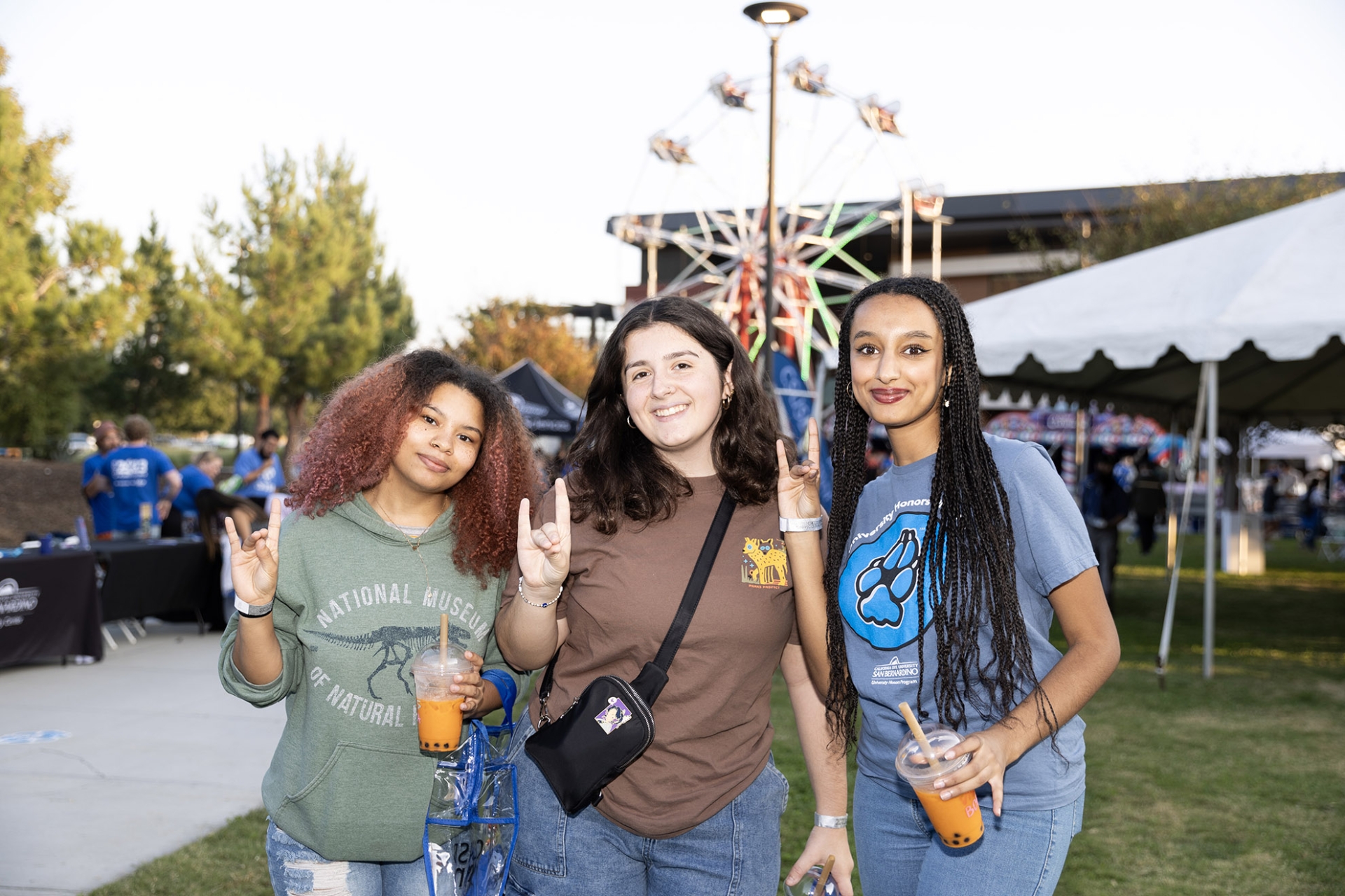 Guests enjoying the Homecoming Bash