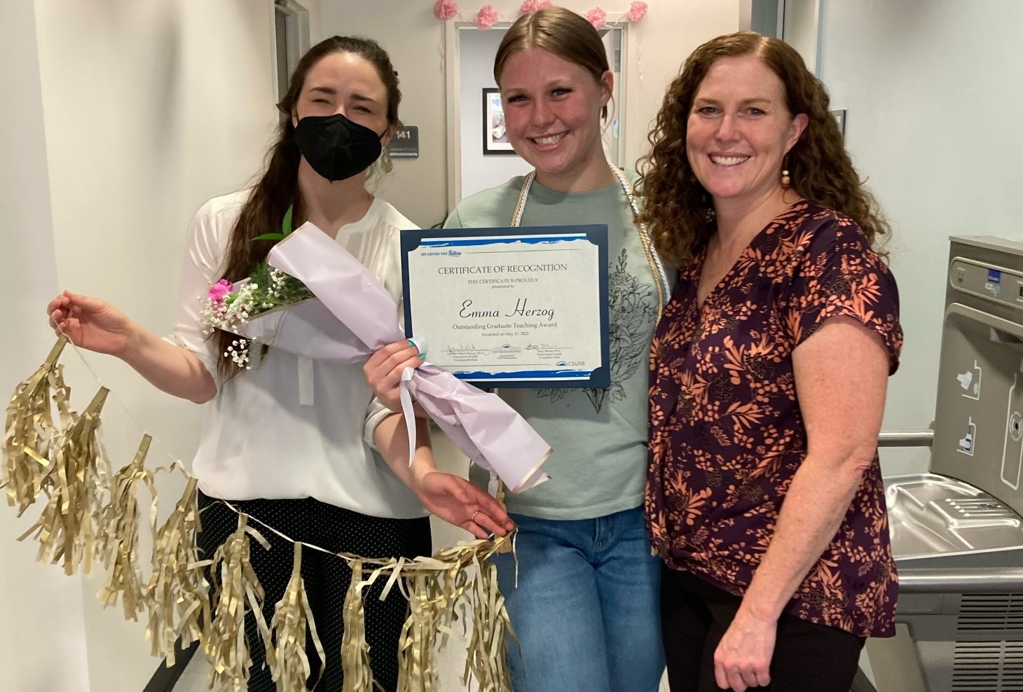 Stacy Morris, Emma Herzog, and Amanda Wilcox-Herzog