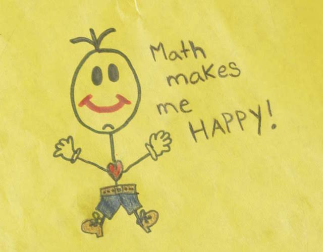 Math makes me HAPPY! Stick Figure