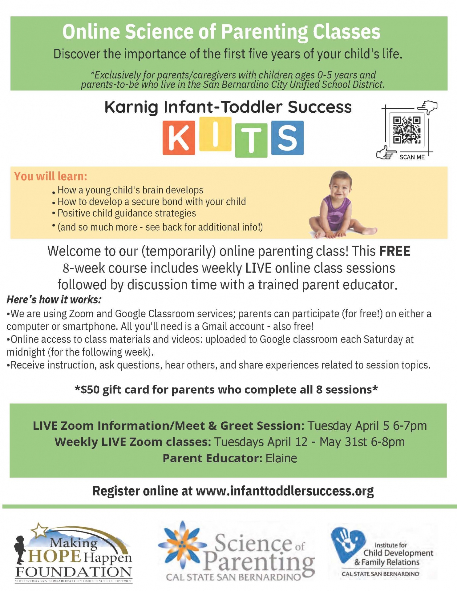 KITS Spring Parenting Classes 