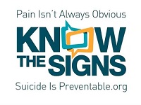 Title page: Know the Signs: Suicide is Preventable
