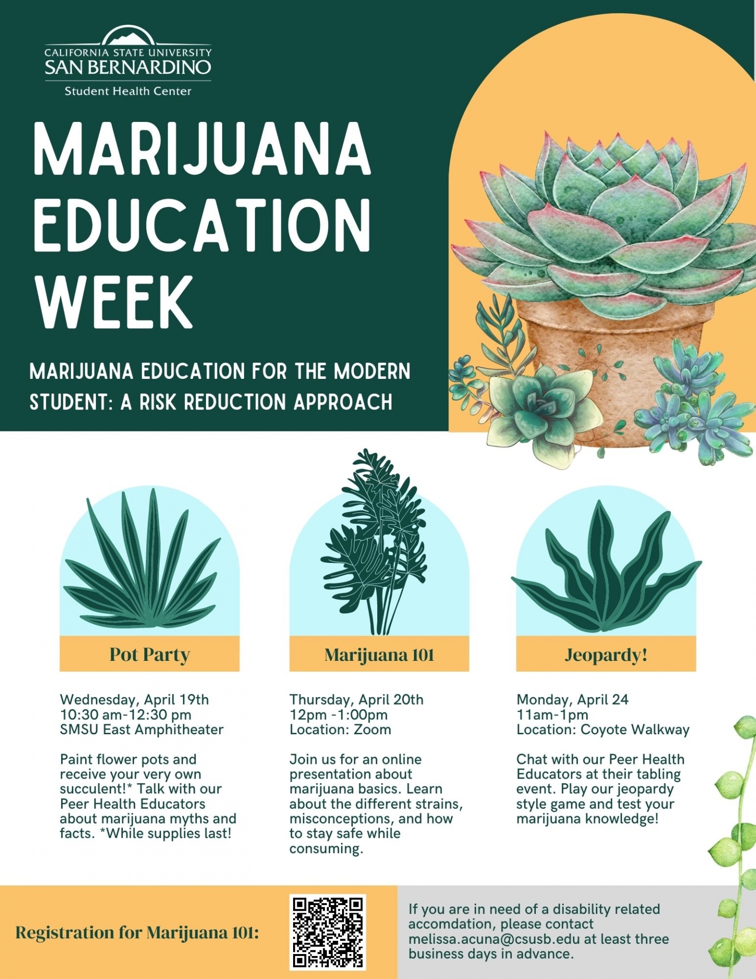 Marijuana Education Week Flyer