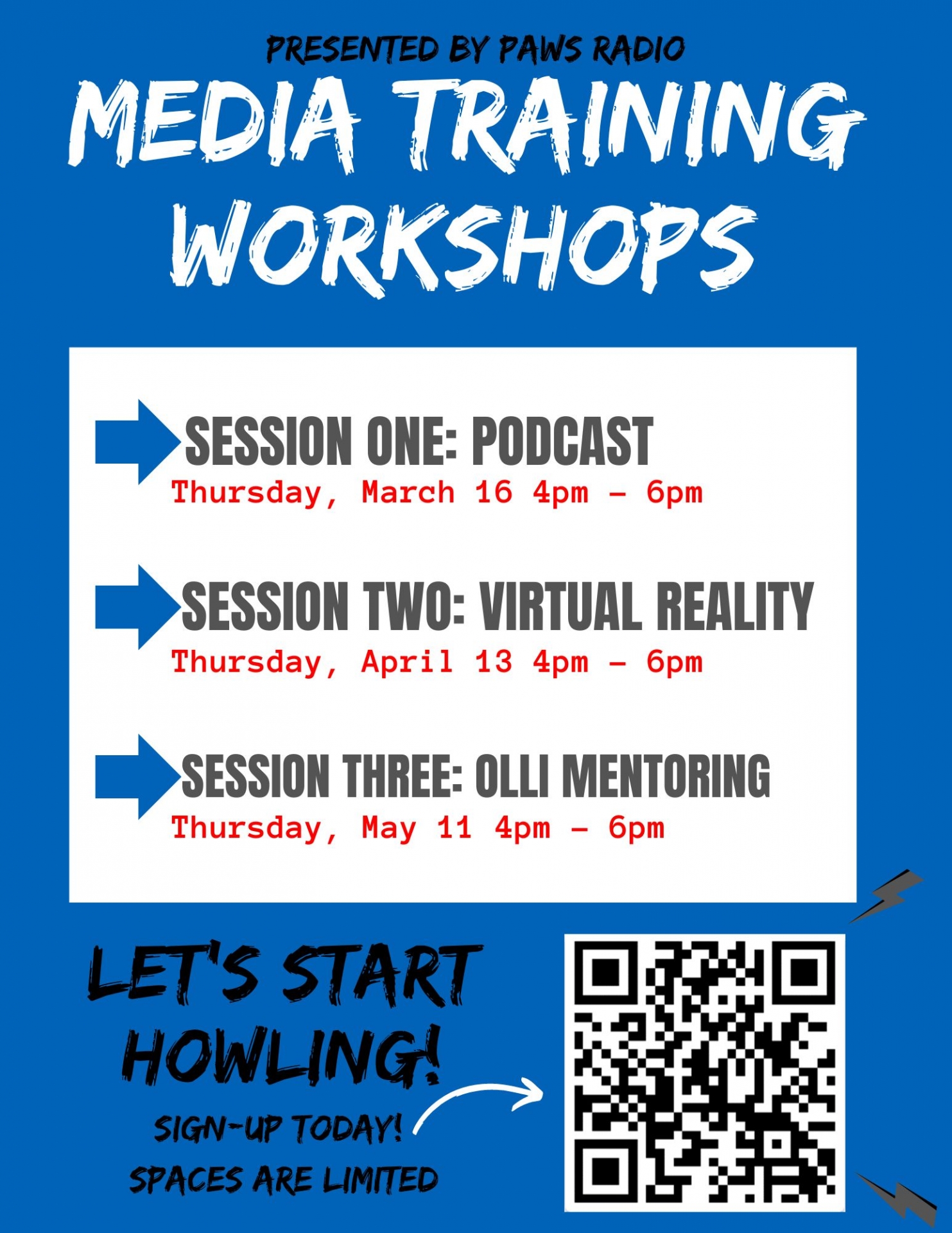 media lab workshop flyer