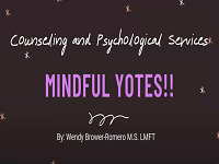 Snipping of title page of Mindful Yotes