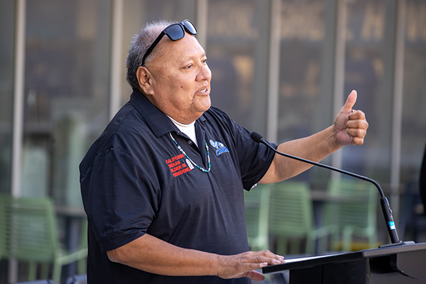 obert Levi Jr. (Torres Martinez Desert Cahuilla Indians), elder/culture bearer in-residence.
