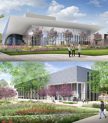 New CSUSB Performing Arts Center and College of Arts and Letters Building