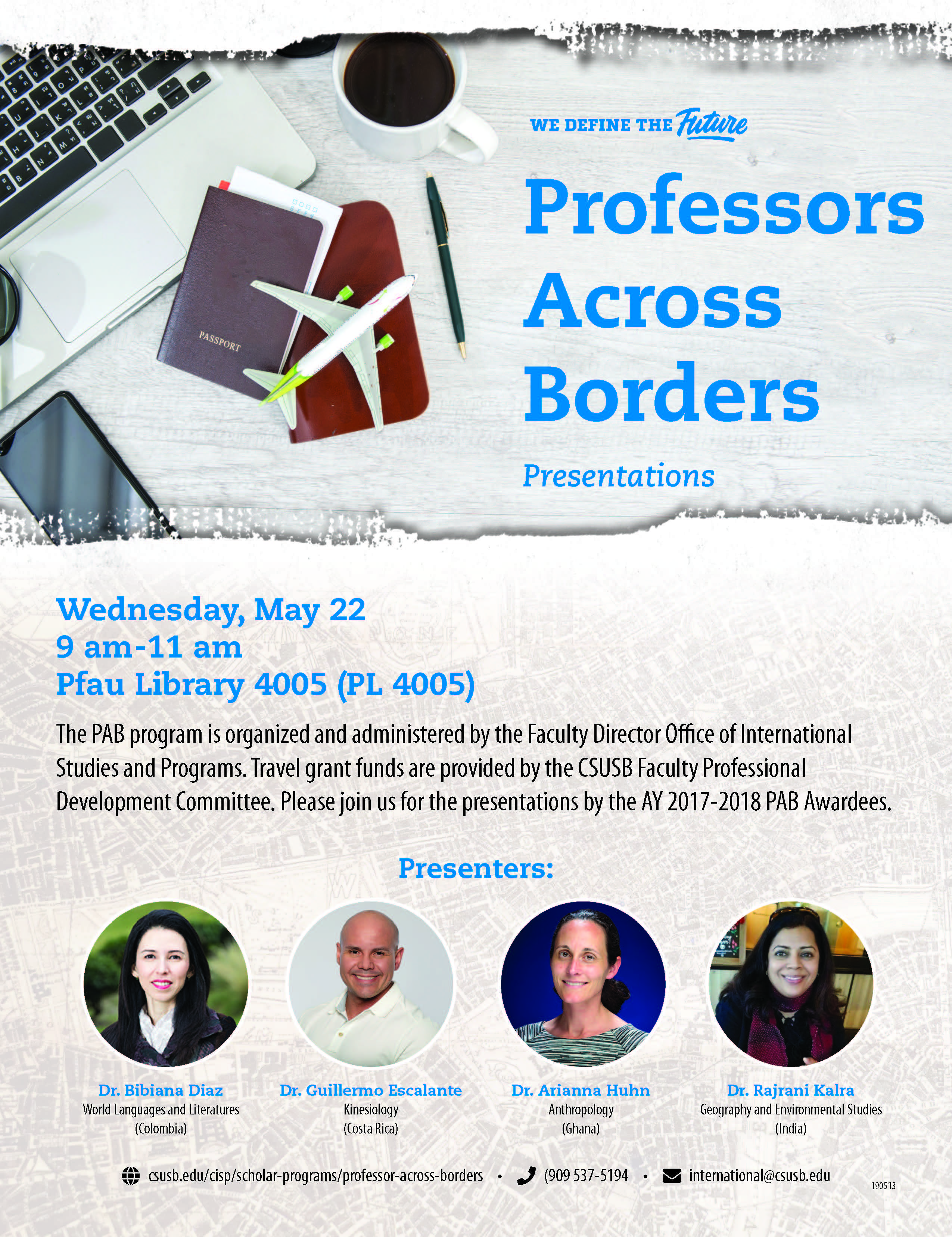 CSUSB Center for International Studies and Programs presents Professors Across Borders panel