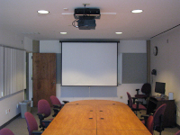 PL 5005M Projector and Screen