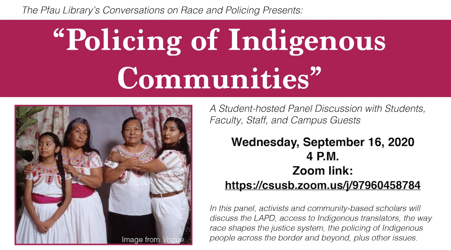 Policing of Indigenous Communities